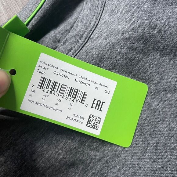 Boss Green Togn Regular-Fit Long Sleeve Logo Tee-GREY-Medium - Picture 2 of 4